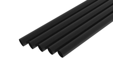 Beyaz arka plan illüstrasyon 3d render borular Pvc borular