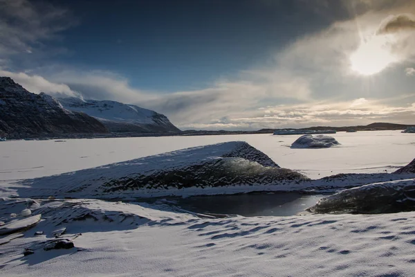 Vatnajokull Est Calotte Glaciaire Grande Volumineuse Islande Une Des Grandes — Photo