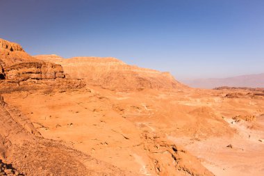 Timna Park, Eilat, İsrail yakınındaki güzel çöl. Hiking, yer doğa yürüyüşü