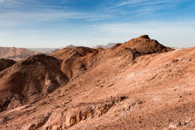 Timna Park, Eilat, İsrail yakınındaki güzel çöl. Hiking, yer doğa yürüyüşü