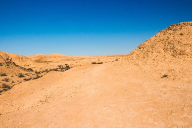 Timna Park, Eilat, İsrail yakınındaki güzel çöl. Hiking, yer doğa yürüyüşü