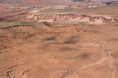 Canyonlands Milli Parkı'nda çöl kumtaşı yakın