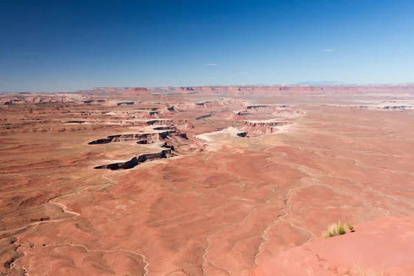 Grand Overlook Noktası Izi Boyunca Canyonland Milli Parkı Gökyüzü Bölgesinde — Stok fotoğraf