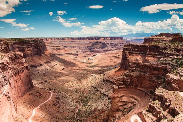 Dirt Road Four Wheel Driving Dead Horse State Park Moab — Stock Photo, Image