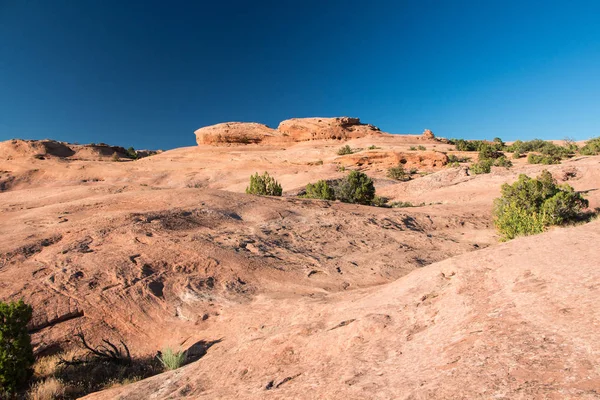 Homok Lakás Szabadidő Terület Közel Moab Utah — Stock Fotó