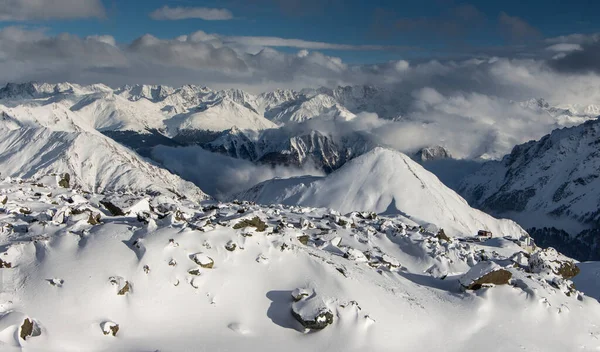 Schneeberg Neuschnee Den Alpen Tirol Österreich — Stockfoto