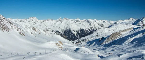 Blick Auf Das Wunderbare Skigebiet Ischgl — Stockfoto