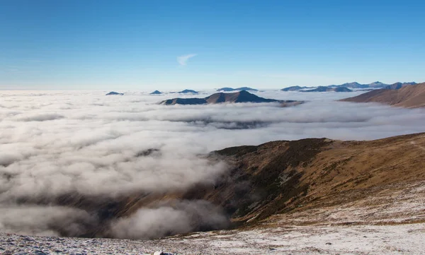 카르파티아 산맥의 겨울날 골짜기 — 스톡 사진