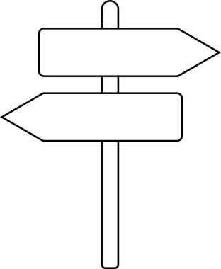 beyaz yalıtılmış anahat tabelası