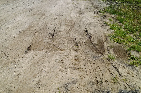 Skidmarks en un sitio de construcción —  Fotos de Stock