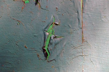 Yıpranmış metal duvarın soyut yakın çekim