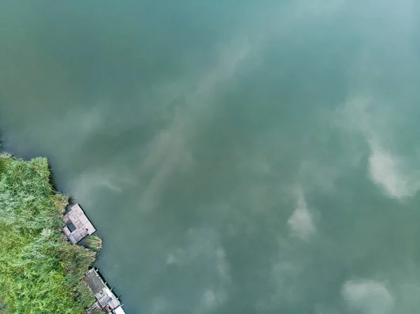 Riva Del Fiume Vista Dall Alto Natura — Foto Stock