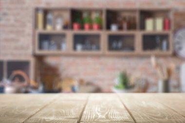 Mutfak masasında boş, yakın çekim