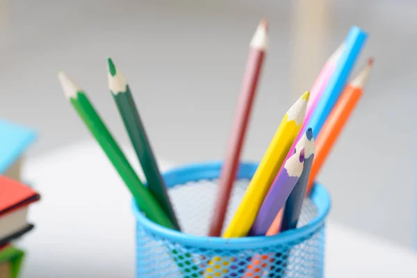 Color Pencils Pencil Case Close — Stock Photo, Image