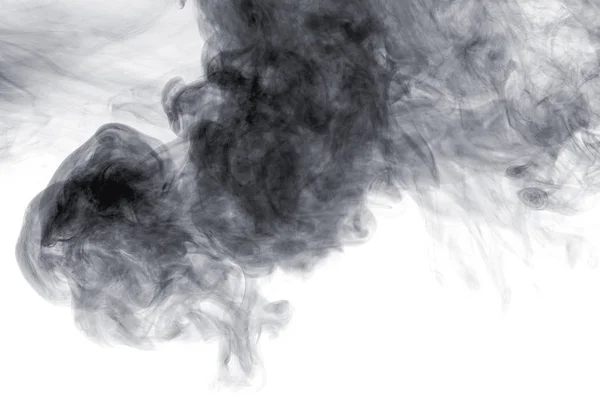 Textur Aus Dunklem Rauch Auf Weißem Hintergrund — Stockfoto
