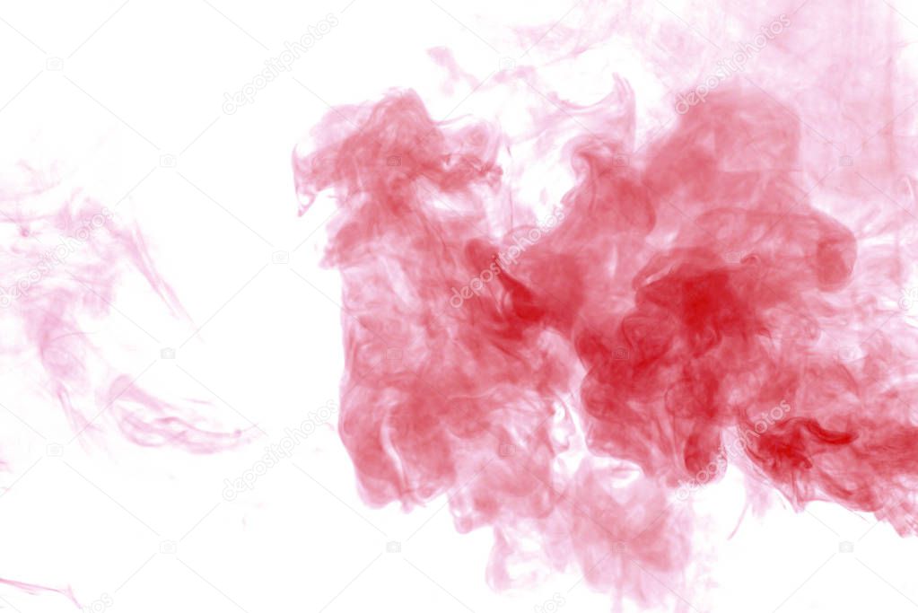 Red smoke texture, background