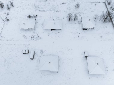 Kış evleri - üstten görünüm