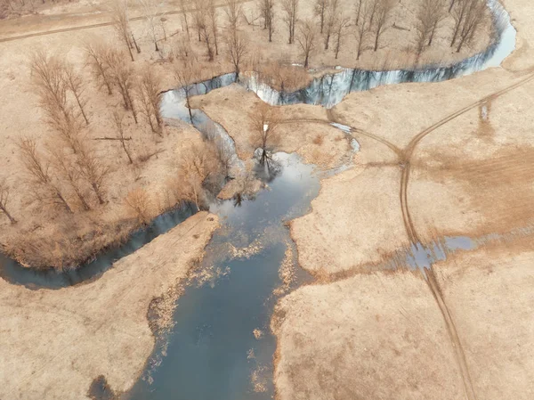 Tumpahan Sungai Spring — Stok Foto