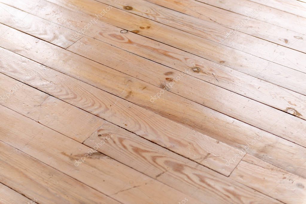 Texture of light wooden parquet top view