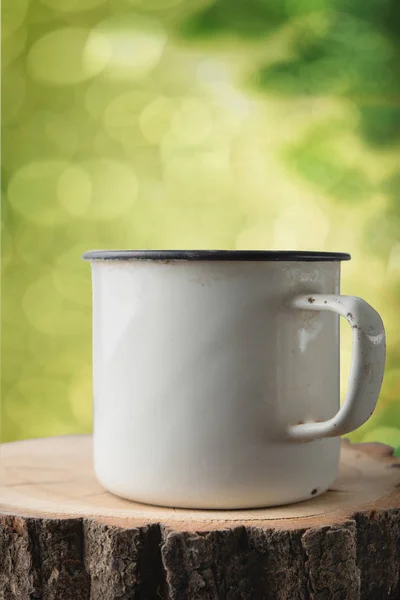 Mug Stump Natural Background — Stock Photo, Image