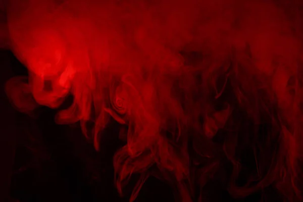 Textur Roter Dampf Auf Schwarz — Stockfoto