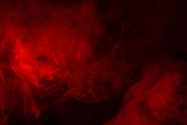 Humo Rojo Sobre Negro — Foto de Stock