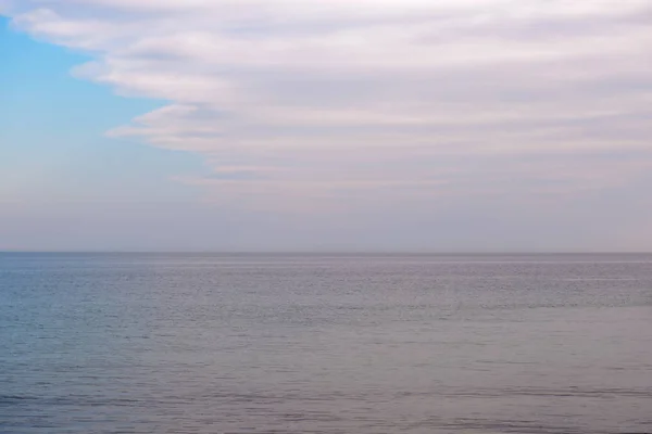 Seascape Vid Solnedgången Horisontell Naturlig Bakgrund — Stockfoto