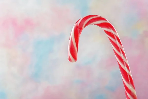 Weihnachtsbonbons Auf Farbigem Hintergrund — Stockfoto