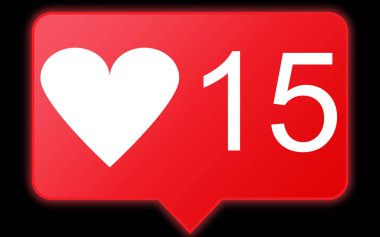 Siyah arka plandaki 15 bildirim simgesi gibi.