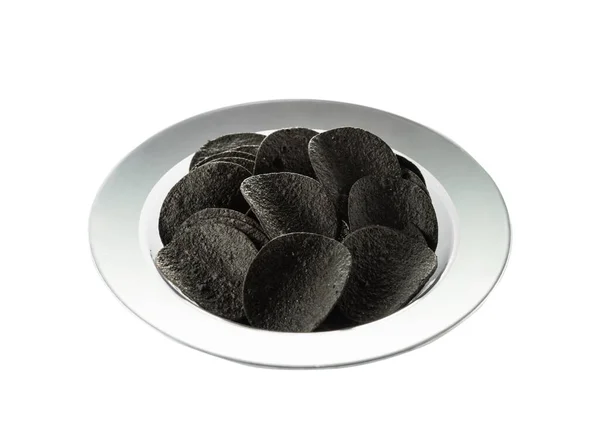 Μαύρες Πατάτες Ένα Μπολ — Φωτογραφία Αρχείου