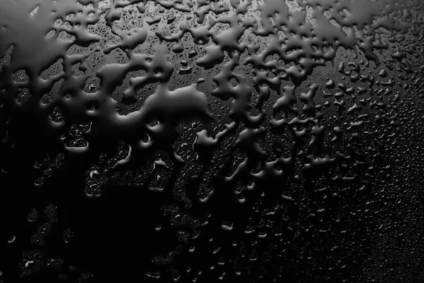 Wet Black Surface Texture Close — Stock Photo, Image
