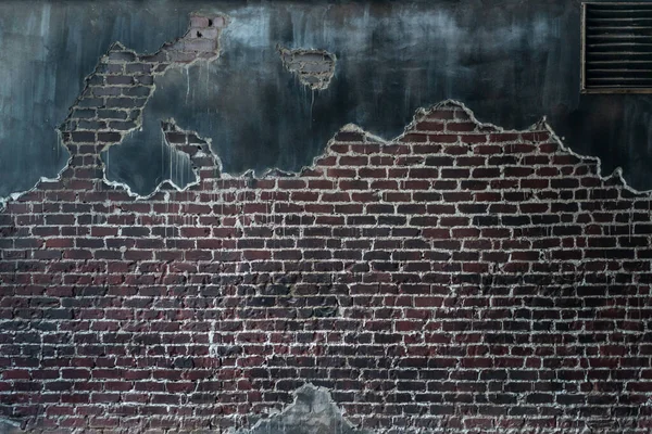 古い割れたコンクリートレンガの壁 — ストック写真
