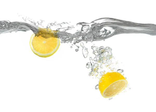 Cut Lemon Falls Water — Stock Photo, Image