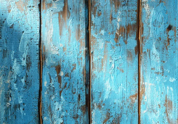 Niebieski Rustykalny Drewniana Powierzchnia Promieniem Światła Top View — Zdjęcie stockowe
