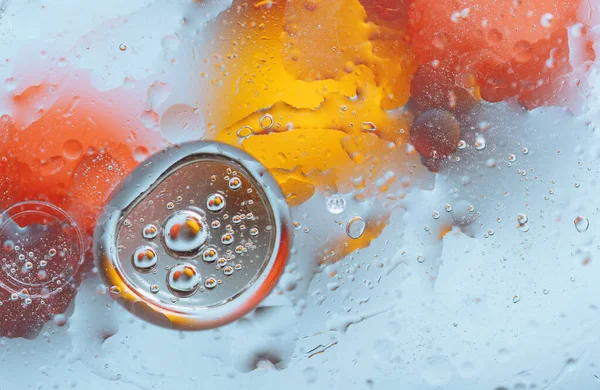 Abstract Macro Achtergrond Met Waterdruppels — Stockfoto