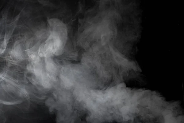 Thick Smoke Black Background — Stock Photo, Image