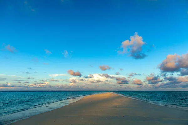 Fantastiskt Luftlandskap Maldiverna Öar Perfekt Blå Hav Och Korallrev Utsikt — Stockfoto