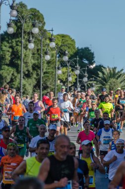 16 Kasım 2014'te Valencia Maratonu'na katılan koşucular. İspanya