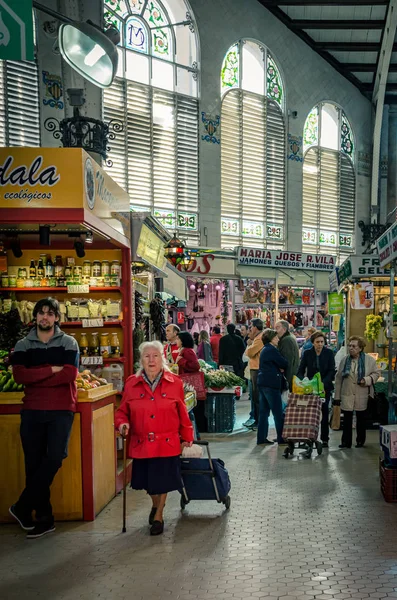 Daily scenes at the Valencia Market in November 2014. Spain — Stockfoto