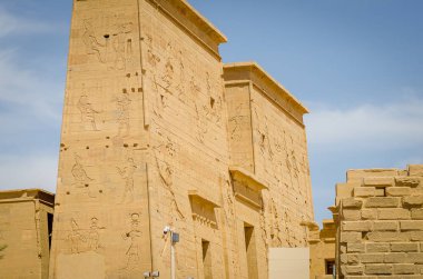 Mısır. Philae Tapınağı, Isis Tapınağı. Nil