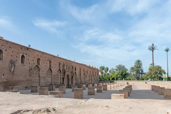 Lado da mesquita Kutubia em Marrakech. Marrocos — Fotografia de Stock