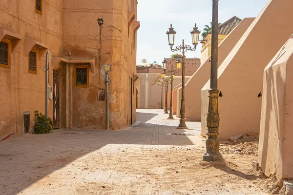 Rua na Medina de Marrakech. Marrocos — Fotografia de Stock