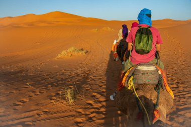 Travesia en camello por el desierto del Sahara. Erg Chebbi. Merz