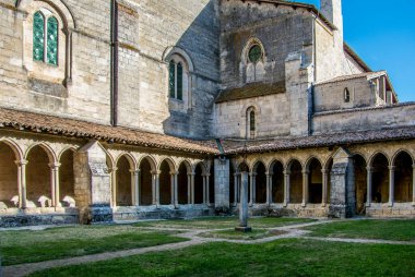 Collegiate Church and Cloister of the Cordeliers de Saint-Emilion. France clipart