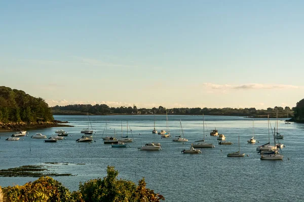 Boats Bender Island Gulf Morbihan France — Stock Photo, Image