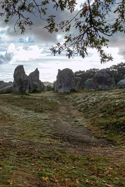 Alineaciones Carnac Menhir Carnac Región Bretaña Francia — Foto de Stock