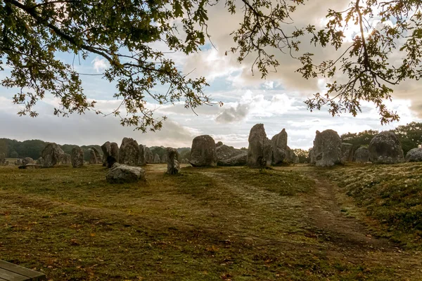 Alineaciones Carnac Menhir Carnac Región Bretaña Francia — Foto de Stock