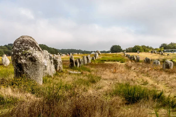 Alineaciones Carnac Menhir Carnac Región Bretaña Francia — Foto de Stock