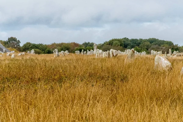 Alineaciones Carnac Menhir Carnac Región Bretaña Francia — Foto de Stock