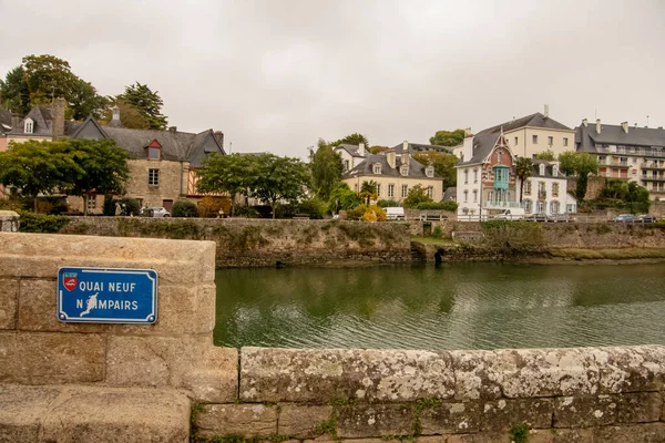 Saint Goustan Port Auray River Commune Auray Department Morbihan Brittany — 图库照片